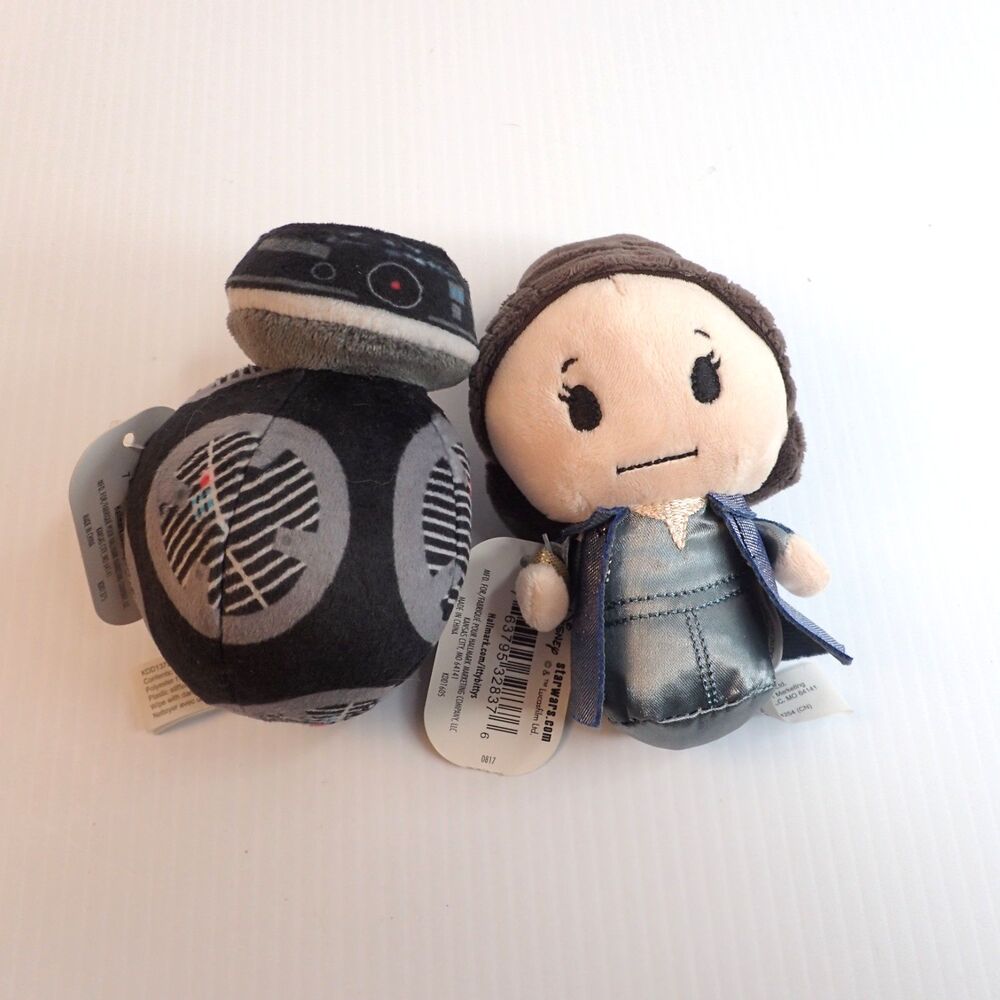Hallmark Itty Bittys Star Wars Lot Of 2 General Leia & First Order BB Unit